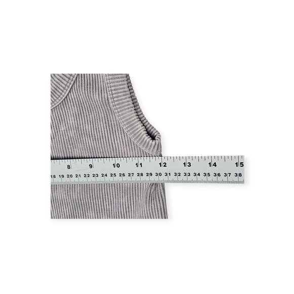 Zenana Washed Ribbed Tank L / XL Gray - Picture 5 of 6